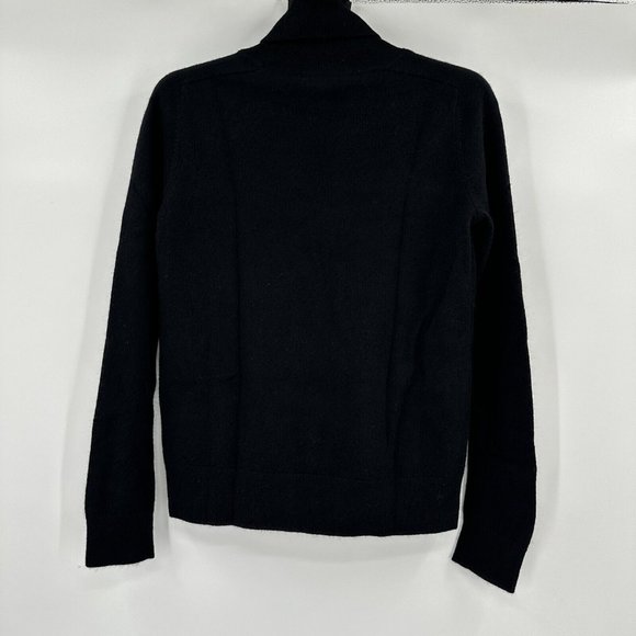 Quince Women’s Black Mongolian Cashmere Turtleneck Sweater sz M Medium NWT - Picture 3 of 4